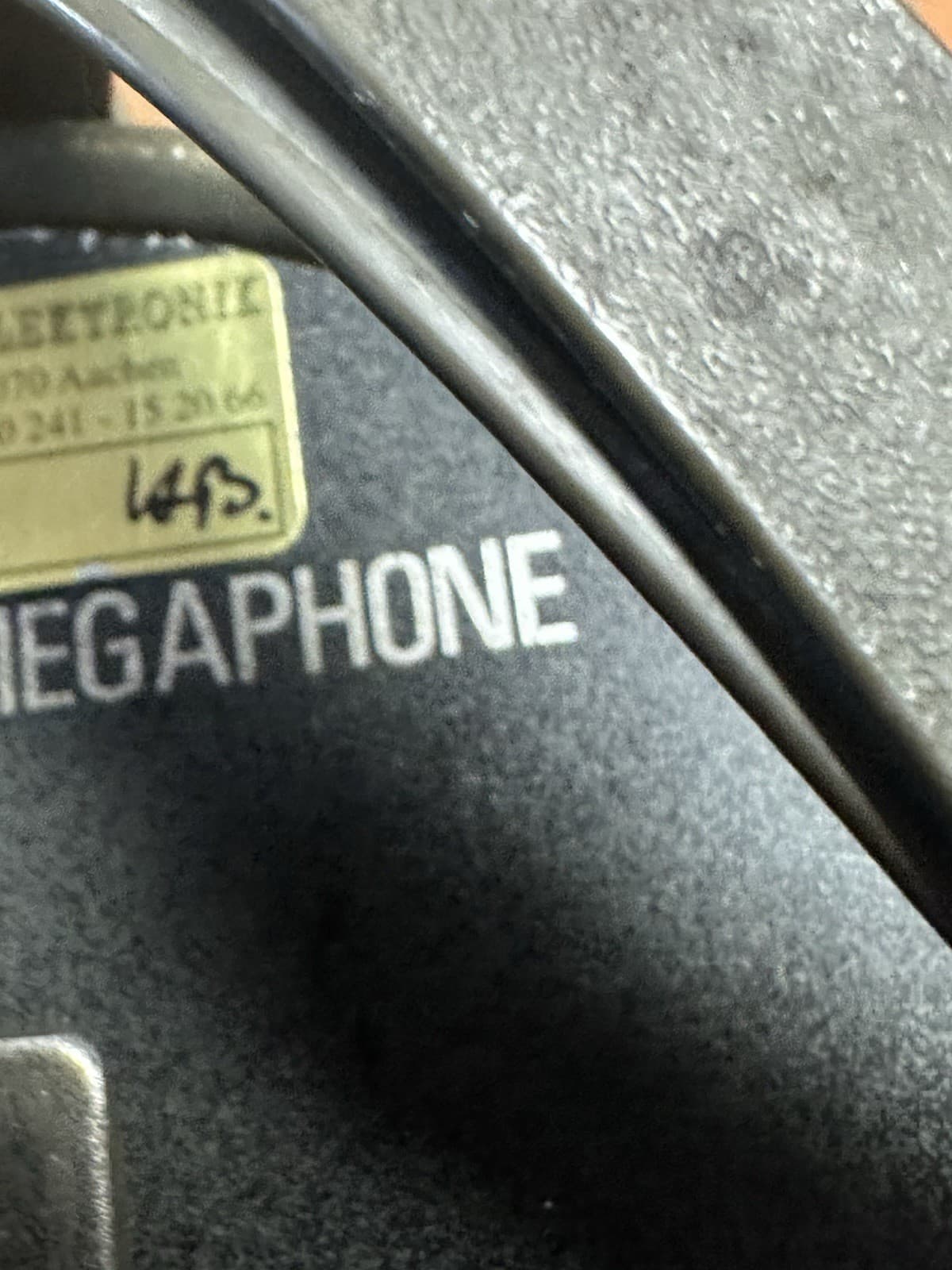 Vintage Helmut Singer Electronix High Power Megaphone 44x29cm 6