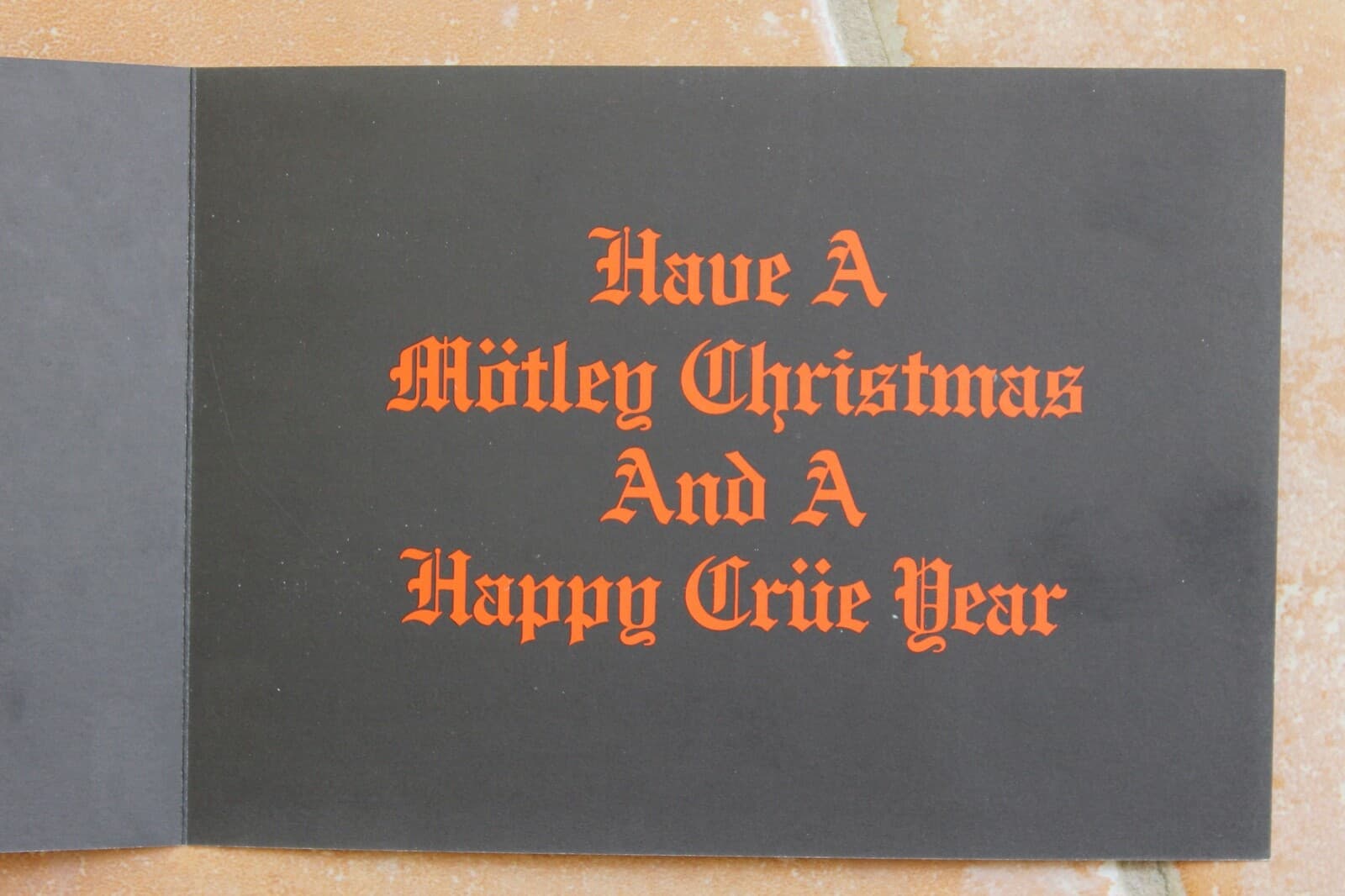 Motley Crue Shout At The Devil 1984 Christmas Card w/ Cocaine Sixx Mars Lee Neil 5