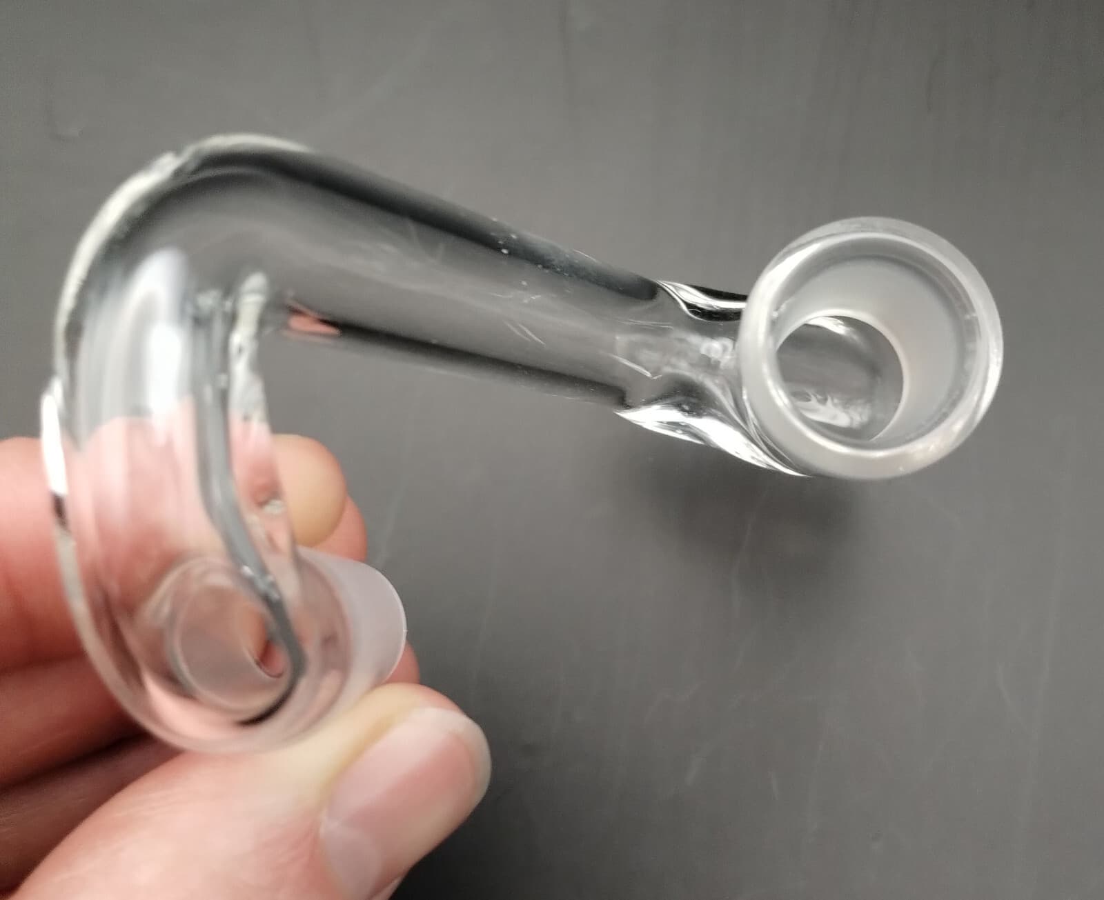 DISCOUNTED 14mm Female-Male Glass Drop Down Attachment Adapter 3