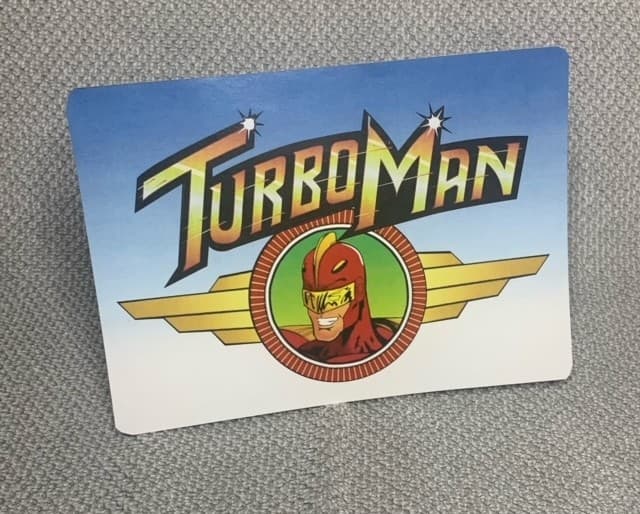 1996 Jingle All The Way - Turbo Man custom Lunchbox Label - prop replica