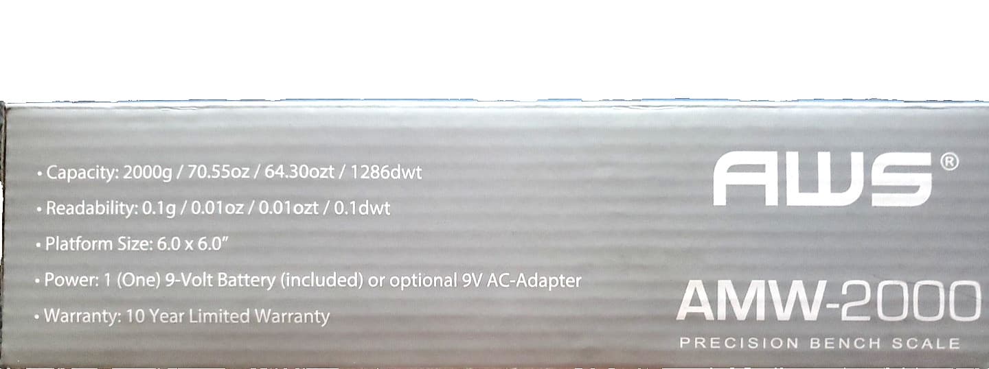 AWS Bench digital scale 2000g NEW 3