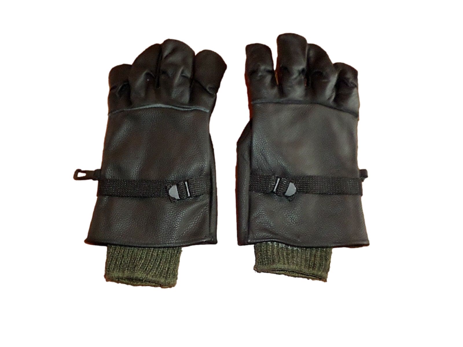 U.S MILITARY STYLE D-3A LEATHER GLOVES COLD WET WEATHER SIZE 5 LARGE W/LINER 6