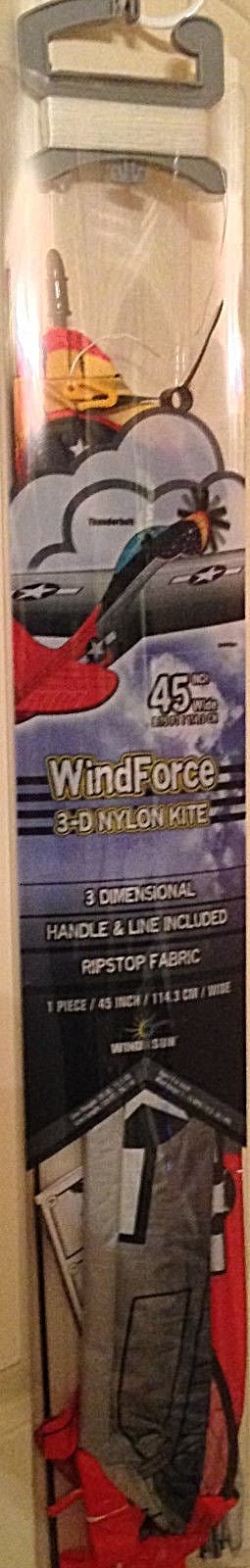 Airplane Kids Kite Air Force Thunderbolt + RipStop + Line + Prop + Tails + Clip 4