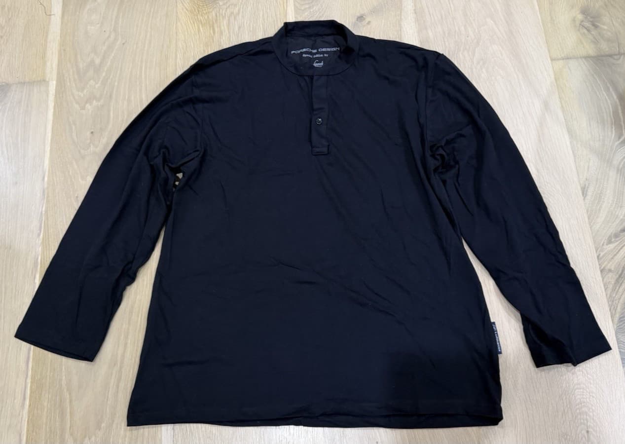 NEW Lufthansa First Class Porsche Design Van Laack Men Black Pajama Top Size M 2