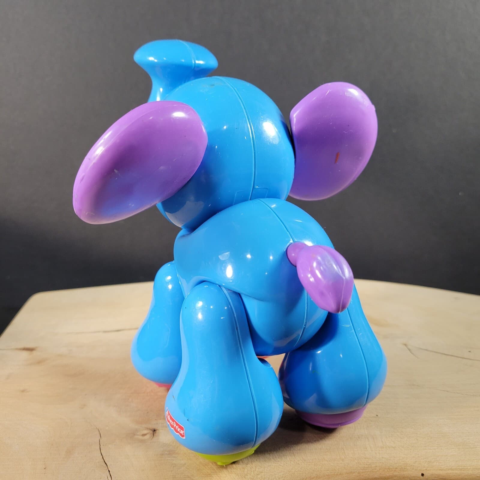 Fisher Price Blue Elephant Amazing Animals Sensory Jointed Click Clack Toy 3