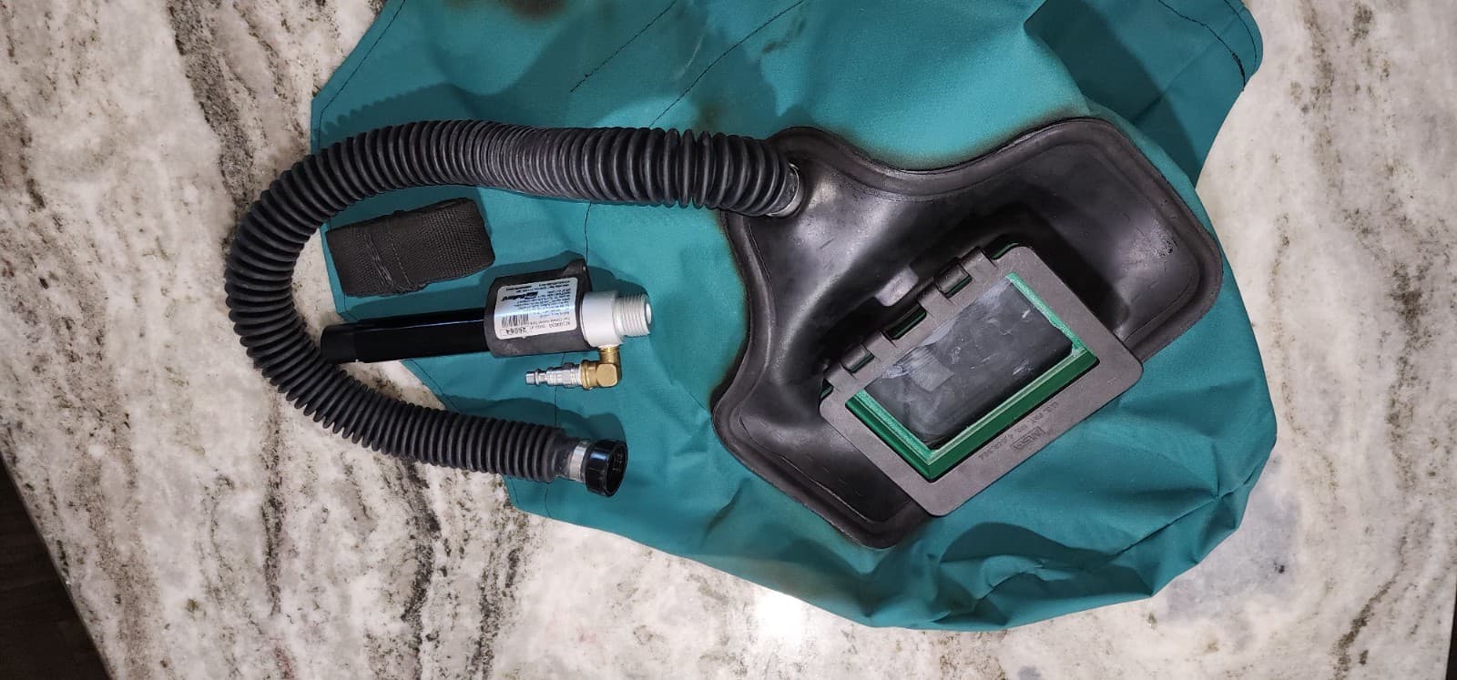 Abrasi-Blast Respirator Shoulder Length Hood MSA Vortec Cooling Tube- 2283 2