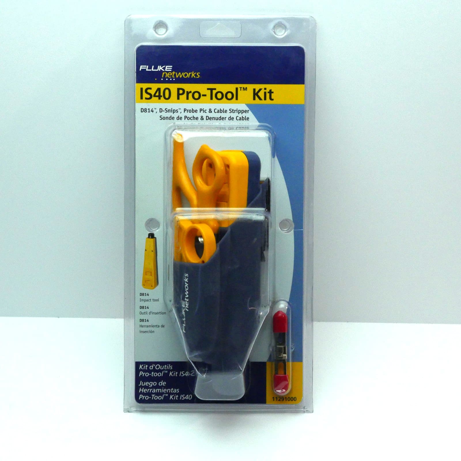 Fluke networks Pro-Tool Kit IS40 with D814 Impact Tool, D-Snips, Cable Stripper