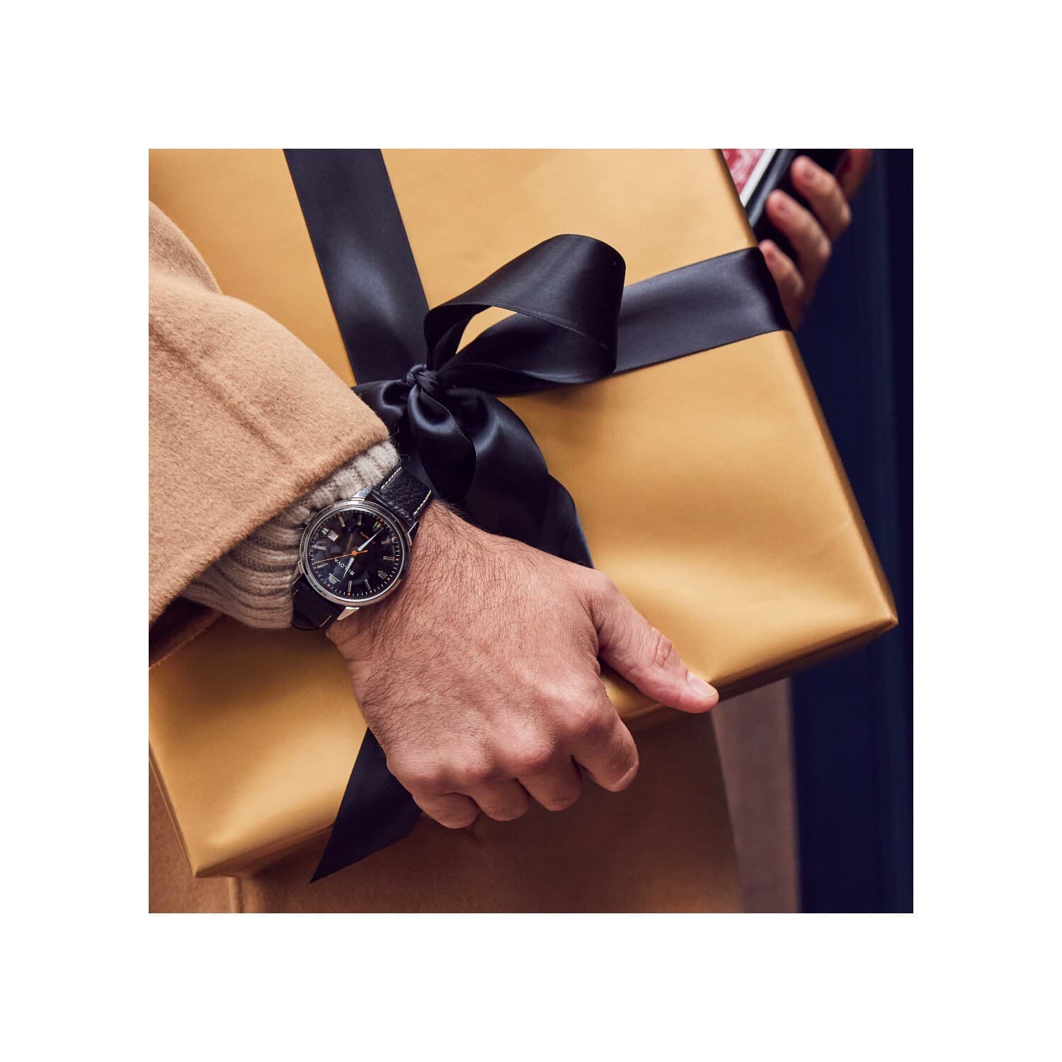 Bulova Men's Frank Sinatra Automatic Calendar Black Leather Watch 40 MM 96B381 4