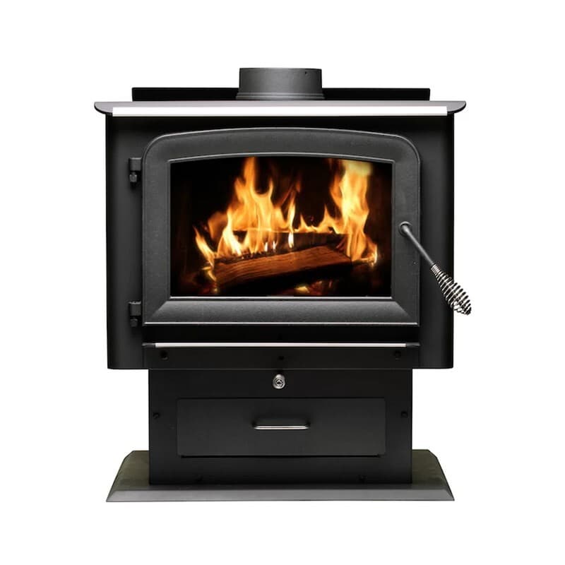 Ashley Large Wood Burning Stove - Heats Up To 2500 Square Feet