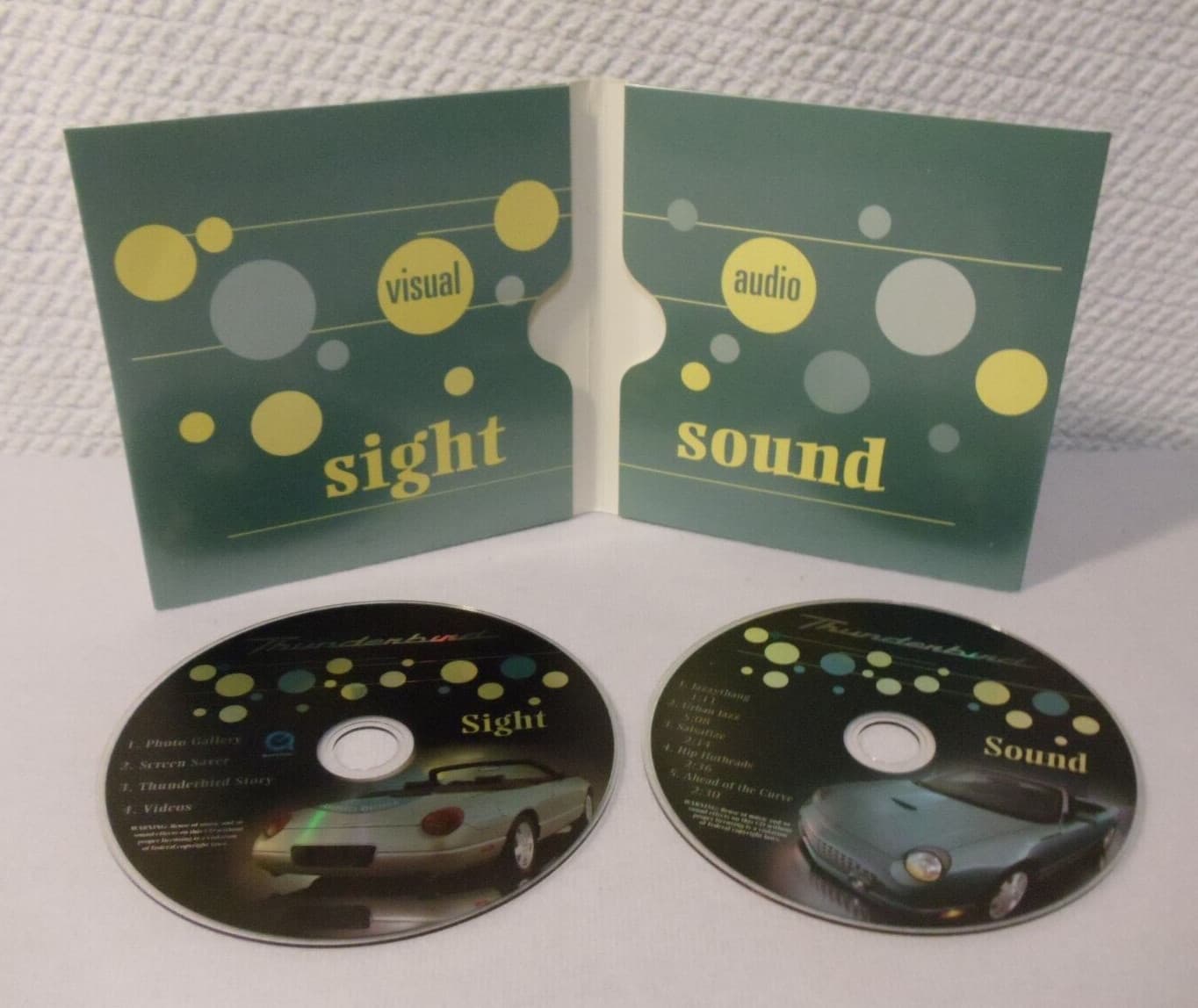 Ford Thunderbird Media Press Kit visual Sight CD Rom & audio Sound CD 