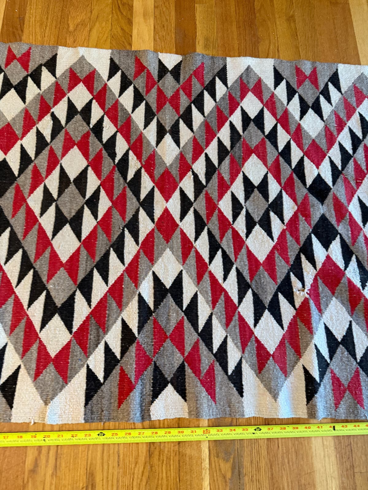 Stunning Navajo Rug Eye Dazzler Approximately 58" by 34.5" 3