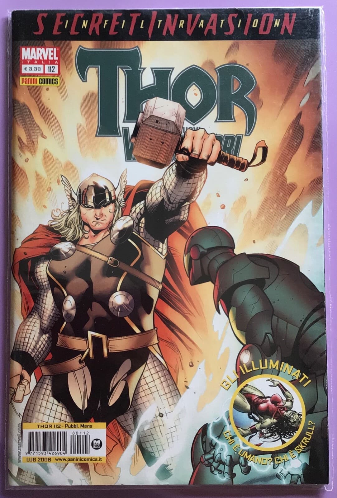 MARVEL, THOR AND THE AVENGERS COMIC NO. 112 YEAR 2008 - REF. 9998