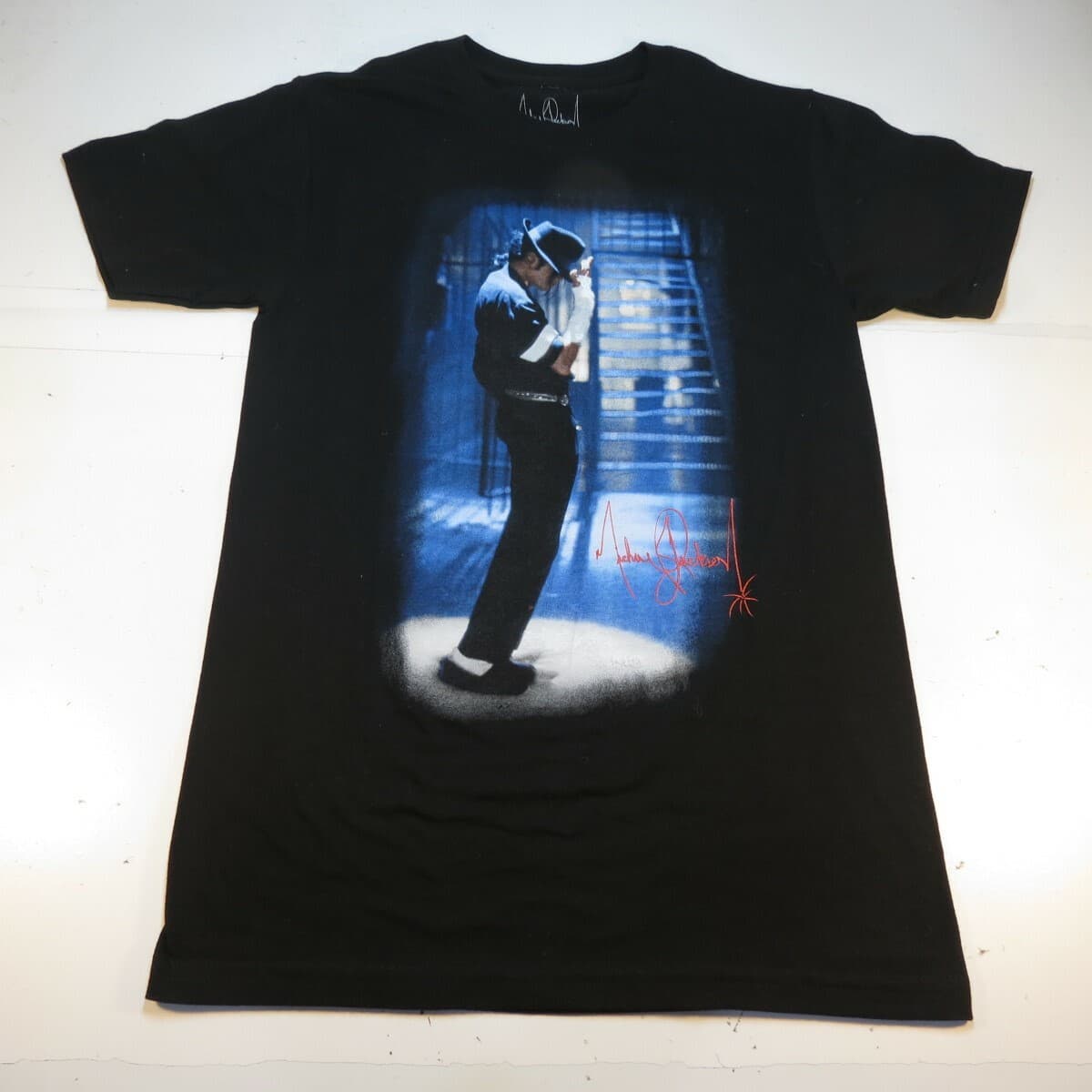 Authentic MICHAEL JACKSON TEE T SHIRT Mens S Black 2