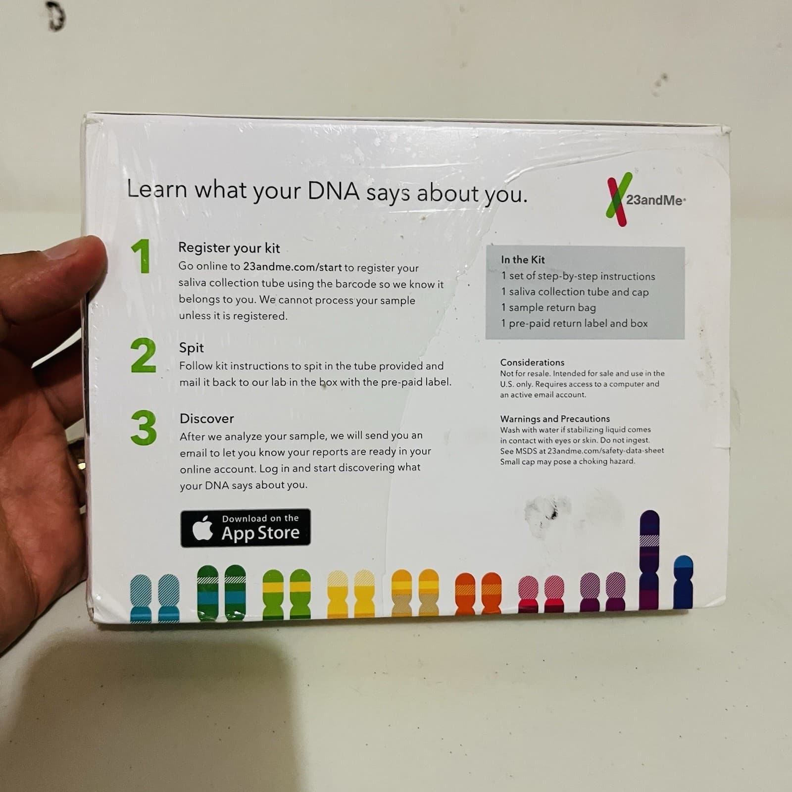 23 and Me Ancestry DNA Saliva Collection Kit EXP 05/19 Sealed 2