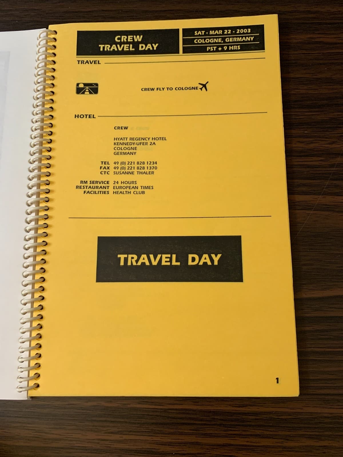 Rare Vintage 2003 Europe Matchbox 20 Band Artist Crew Only Itinerary Tour Book 6