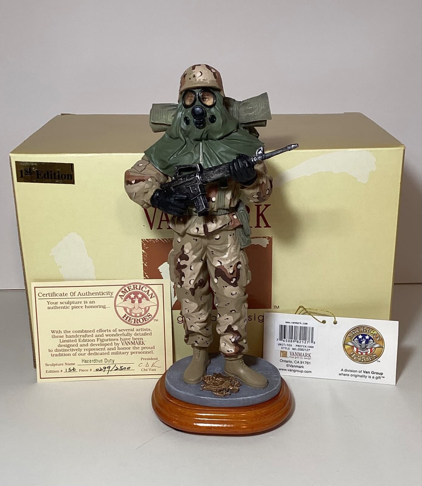 Vanmark American Heroes Military Hazardous Duty Army Soldier 1st Ed 2002 RARE 4