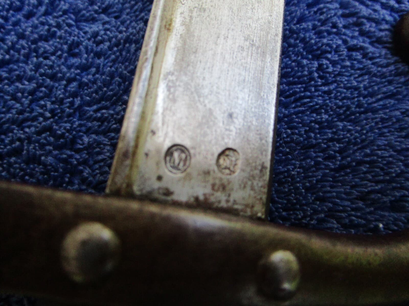 ORIGINAL ANTIQUE M1874 FRENCH GRAS RIFLE BAYONET AND SCABBARD MATCHING NUMBERS 5