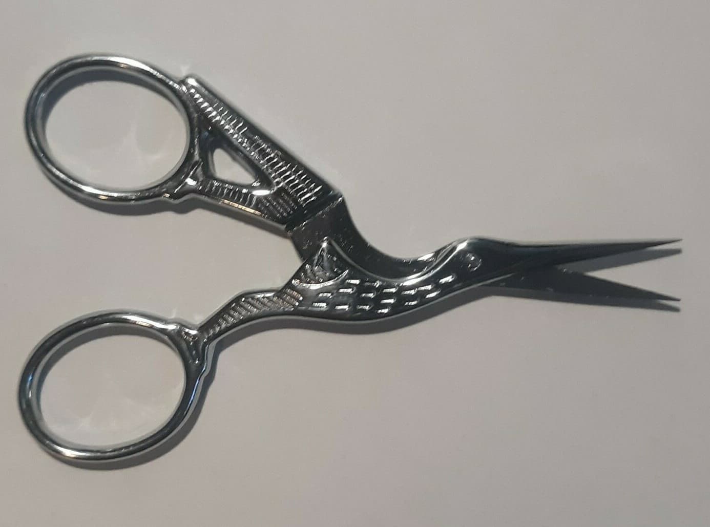 Gingher Stork Embroidery Scissors_ Gold and Chrome Stork_Italy (FREE SHIPPING) 5