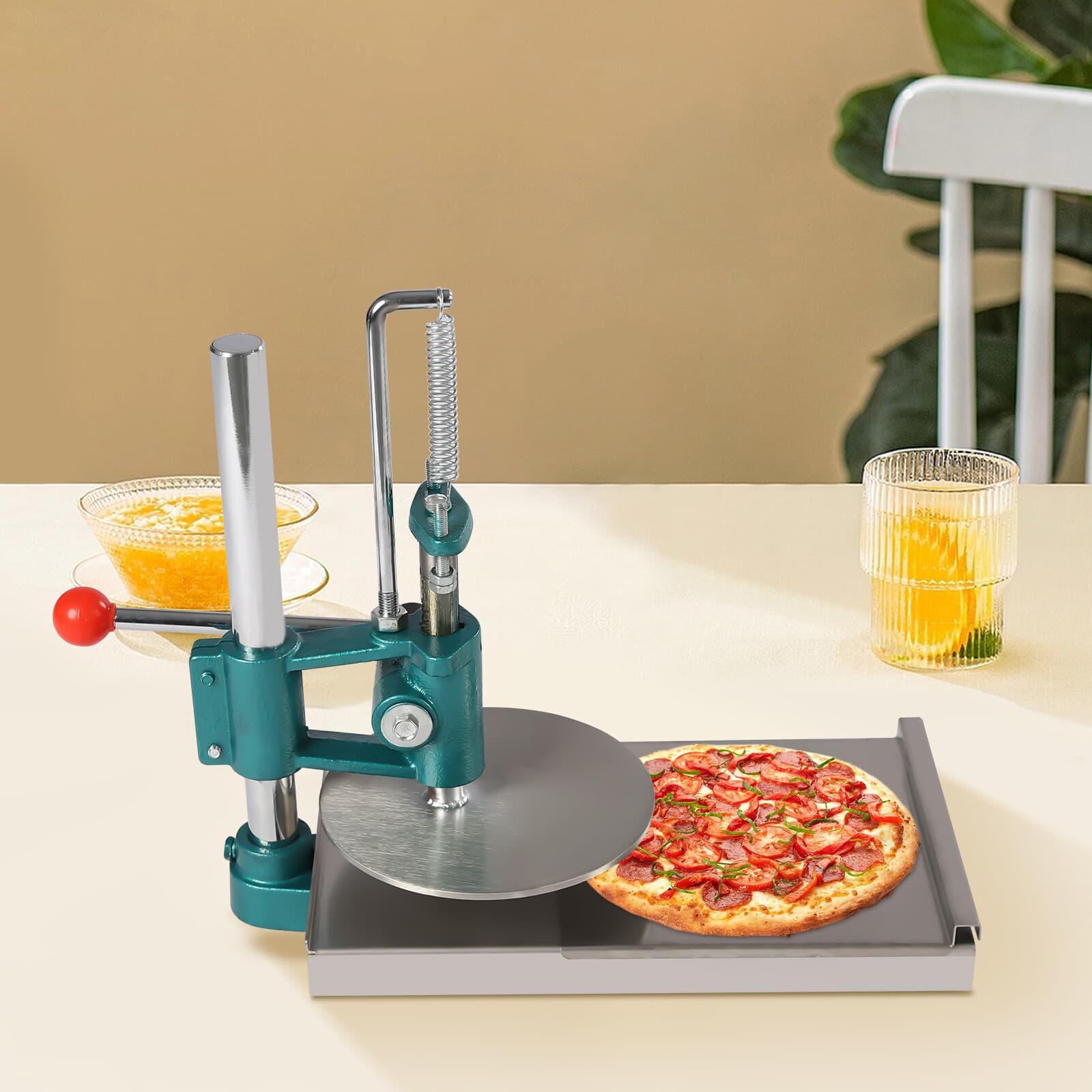 7.9inch Manual Pastry Press Machine Commercial Dough Pizza Bread Pies Maker 2