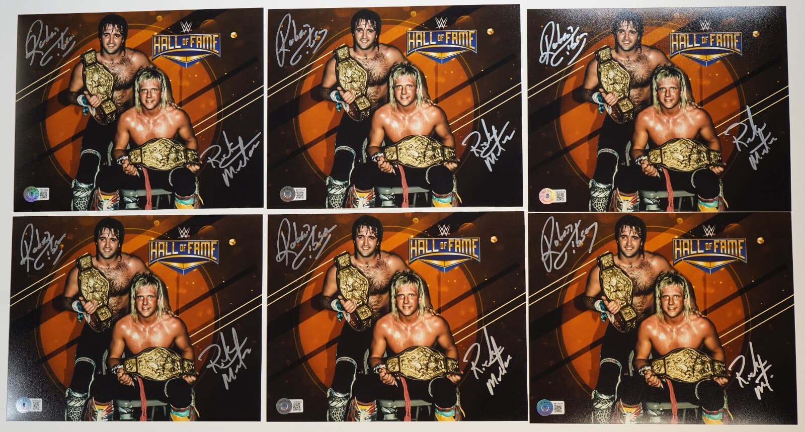 Ricky Morton & Robert Gibson Signed 8x10 Photo BAS COA WWE AWA NWA SMW Picture 1 2