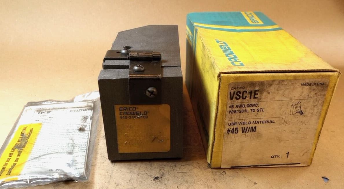 ERICO CADWELD VSC1E - #8 AWG TO STEEL #45 Weld Metal 2