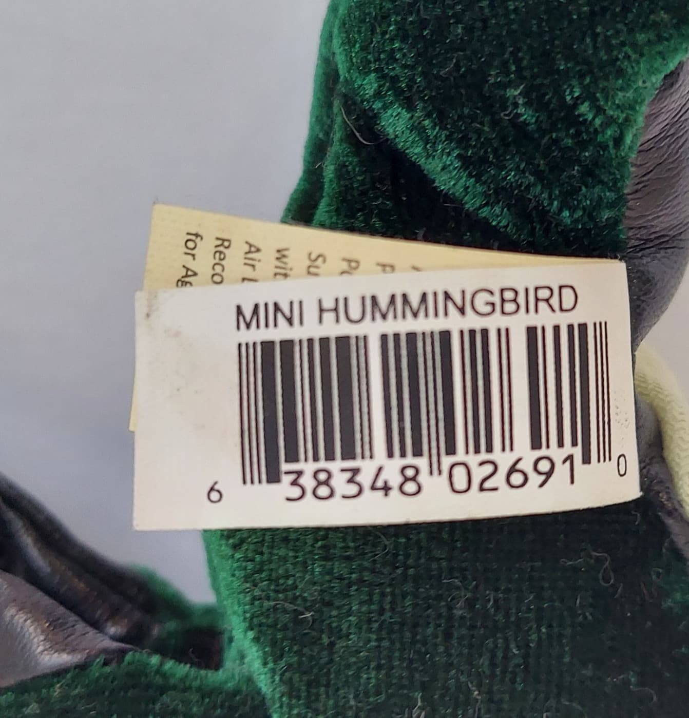 Folkmanis Mini Hummingbird Finger Puppet Ruby Throated Green Red Humming Bird 5