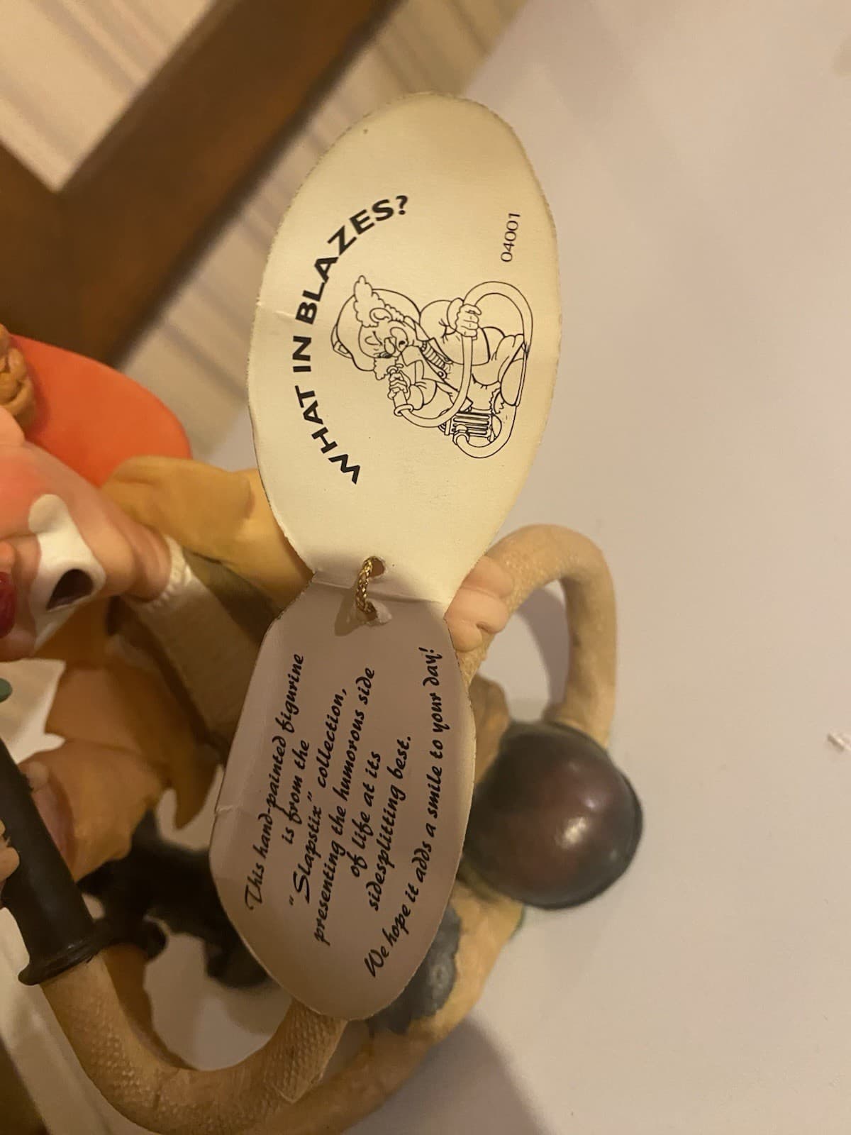 Slapstix Fireman  Figurine, “What in Blazes” 5” Whimsical Clown 4