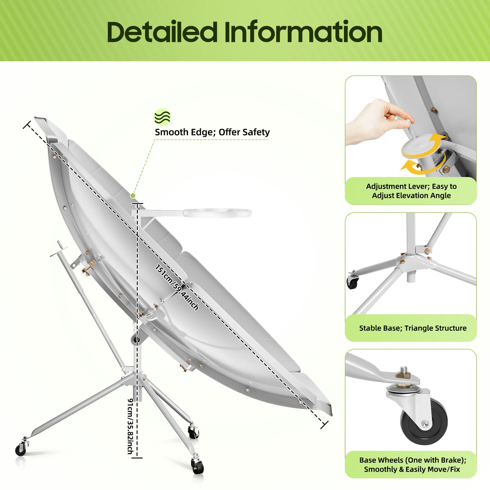 Multifunctional Solar Power Cooker Camping BBQ Grill Cooking Oven Stove for Home 2