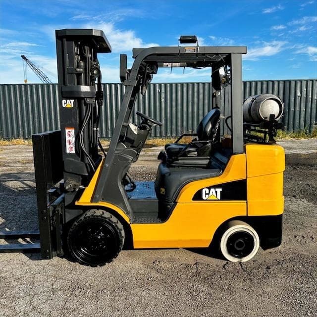 2019 Cat 2C6000 6000lb Used Forklift Triple Mast Sideshift Fork Positioner 8205