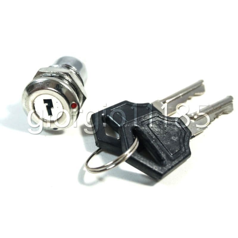 US Stock 2pcs Key Switch ON/OFF Lock Switch Two Keys Ignition Function 3
