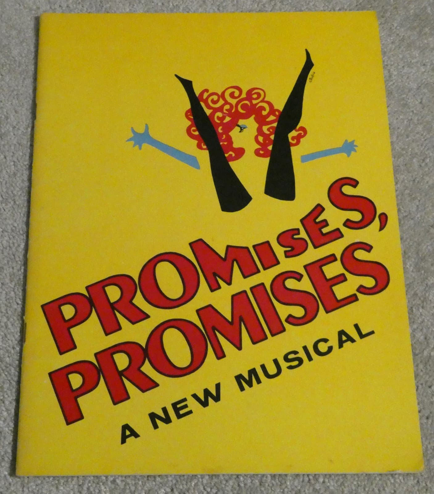 Promises Promises Musical Souvenir Program 1968 Melissa Hart Bacharach Hal David