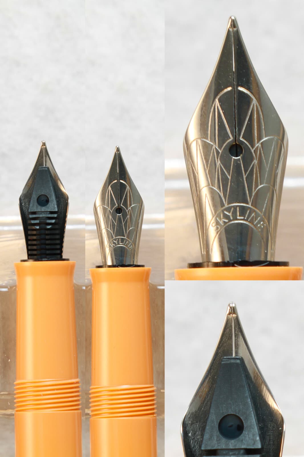 EVERSHARP SKYLINE IN TANGERINE/PASTEL  ORANGE, MODERN/REISSUE  NOS 3