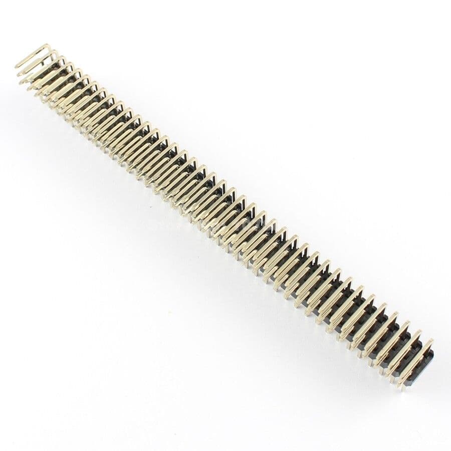 1Pcs 2.54mm Pitch 3x40 Pin 120 Pin Three Triple Row Right Angle Header Strip 2
