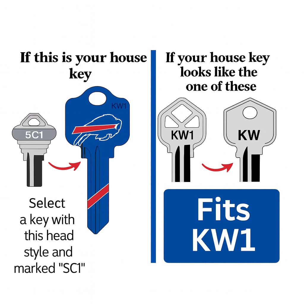 🏈 Cleveland Browns House Key – SC1 Blank – NFL Licensed 2