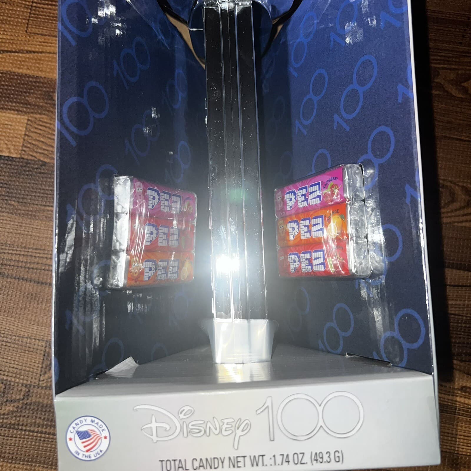DISNEY 100 Giant Chrome Mickey Mouse PEZ Candy Roll Dispenser Brand New 4