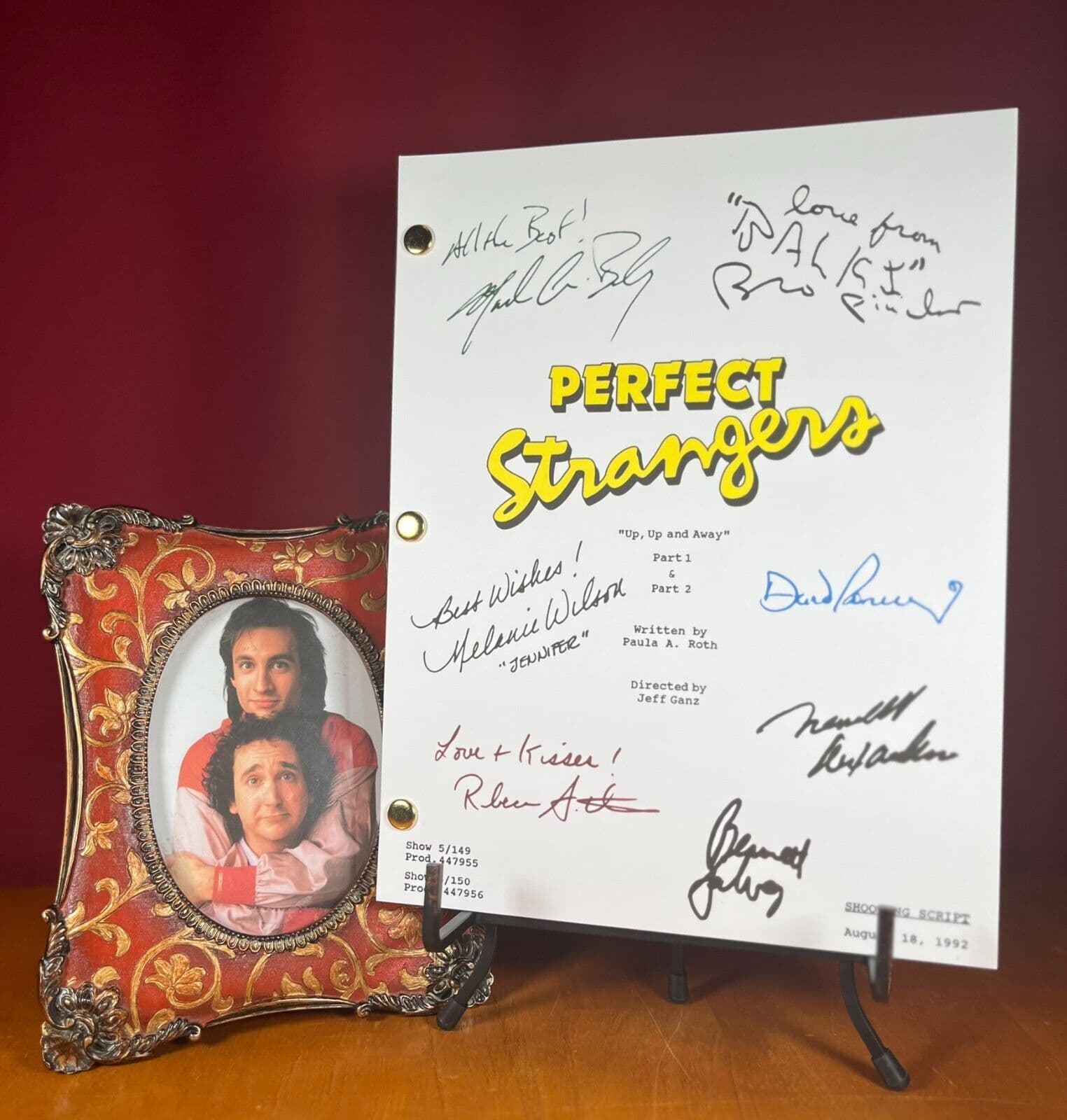 Perfect Strangers Series Finale Script Signed- Autograph Reprints- Larry & Balki