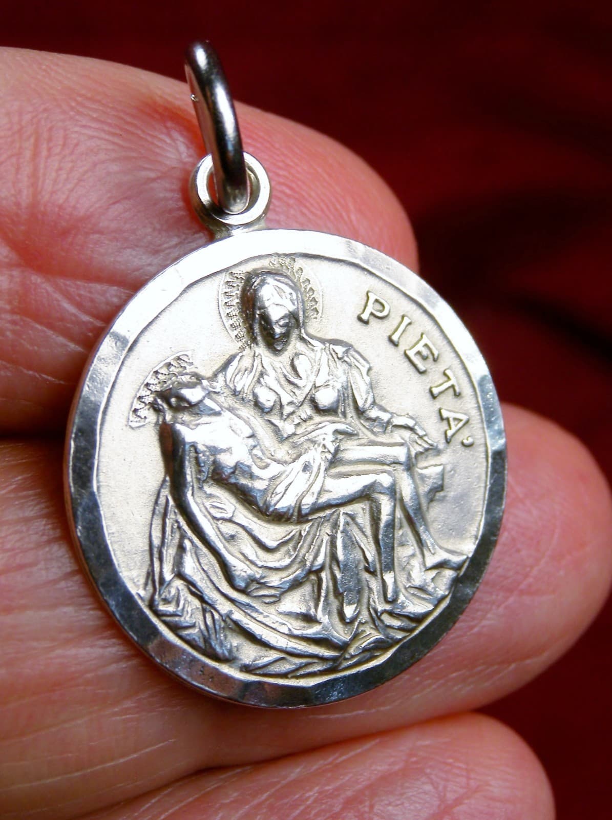 Bertha's RARE 1964-65 Sterling Pieta Vatican Pavilion New York Worlds Fair Medal 6