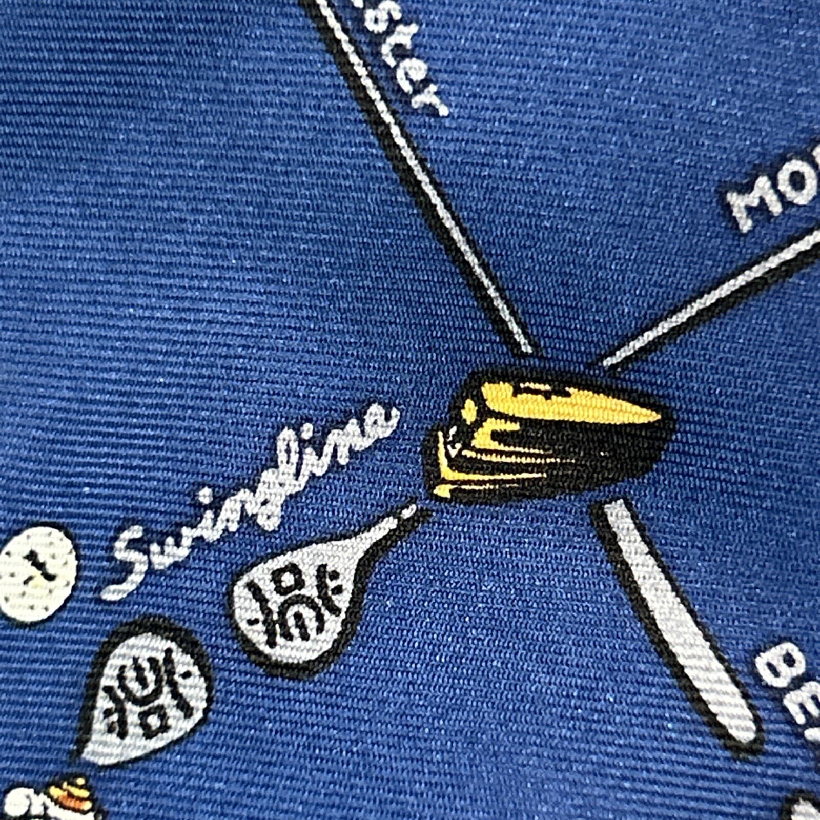 Jim Beam Blue Necktie Fortune Brands Jim Beam King Cobra Moen Logo Silk Tie 6