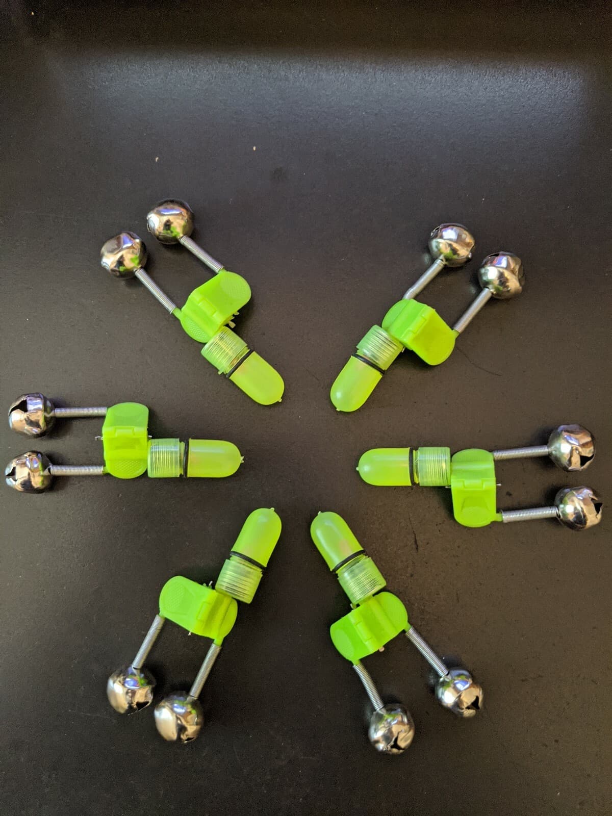 6 - FISHING ROD BELLS WITH LIGHTS, ALARMS