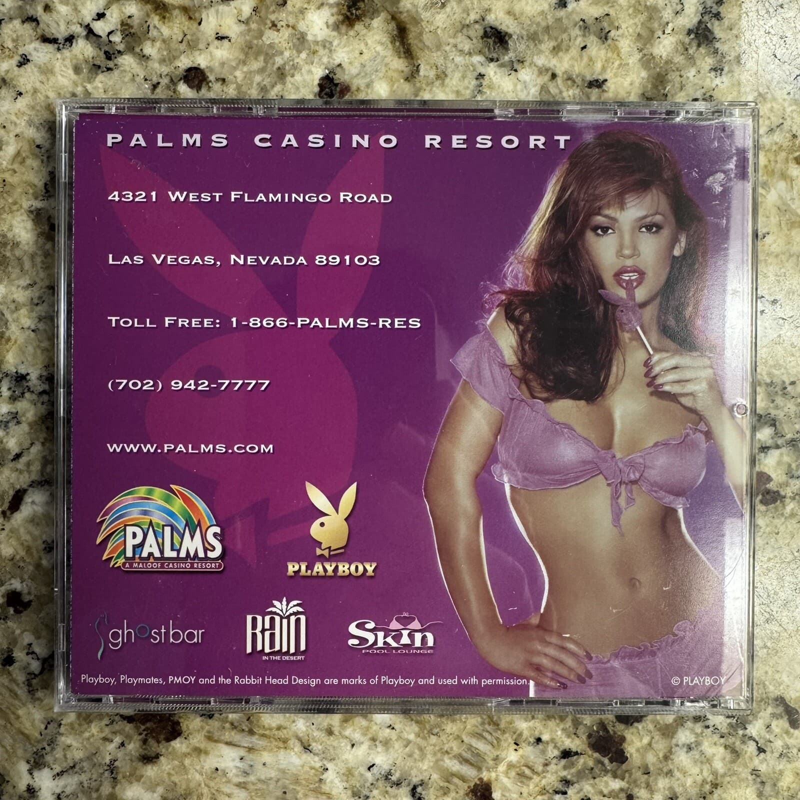 Las Vegas Palms Playboy CD Case For Commemorative Chips 2