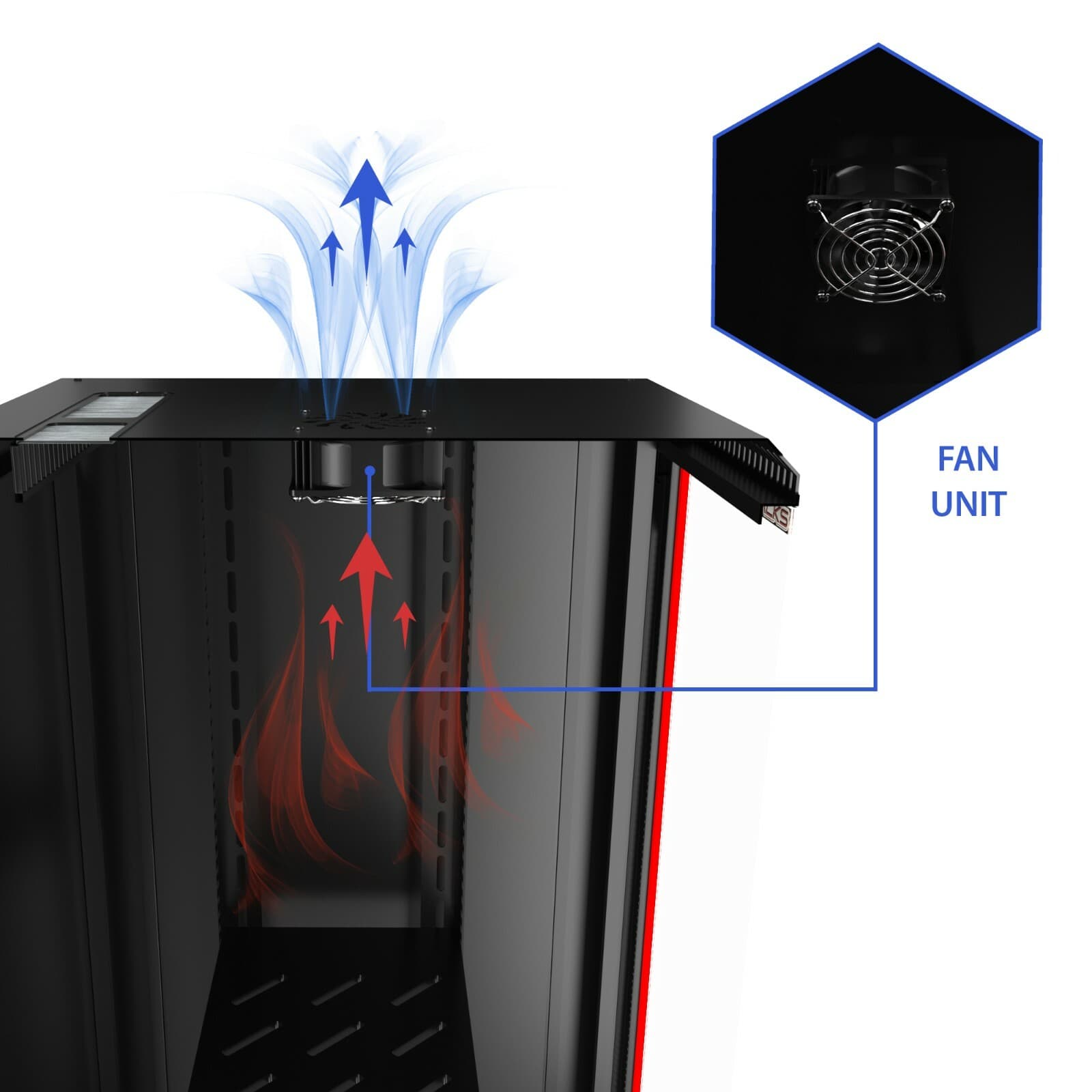 18U Wall Mount Server Rack Locking Network Cabinet Box Data Enclosure 24” Depth 4