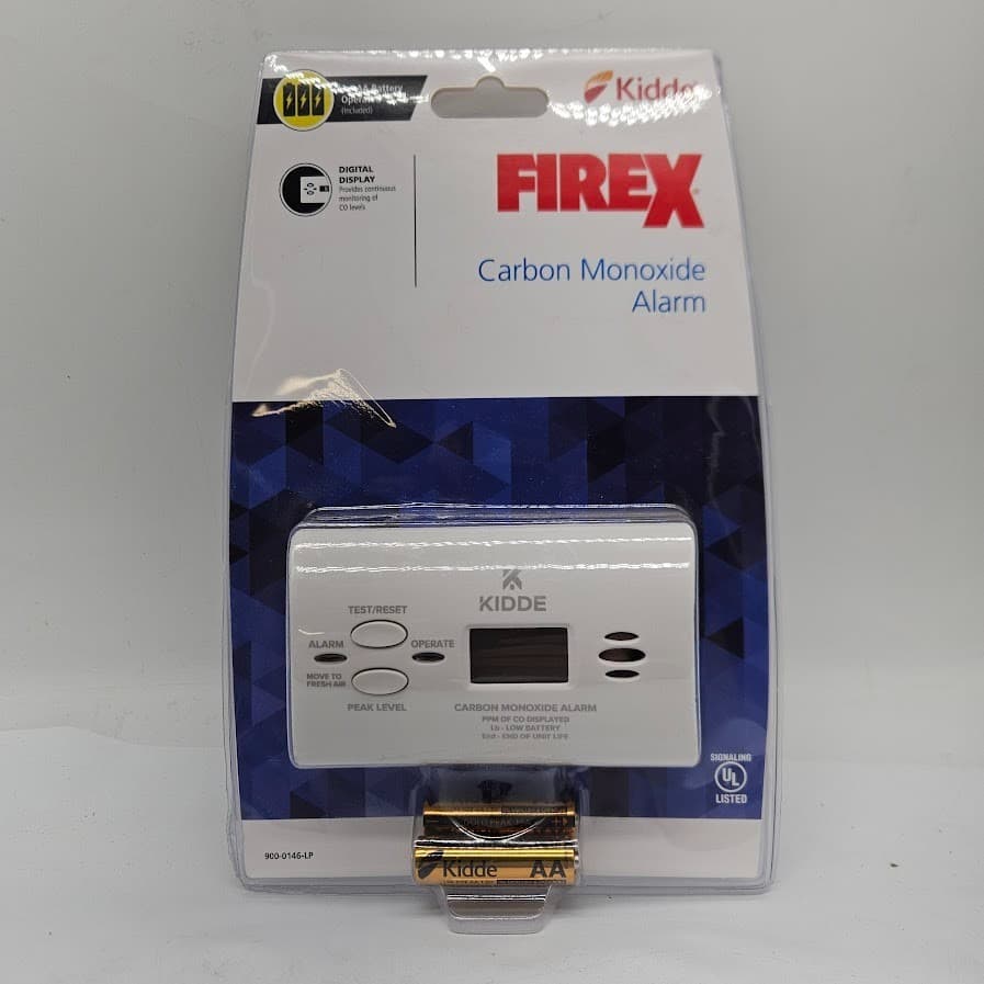 2 Pack Kidde Firex AA Battery Powered Digital Carbon Monoxide Detector 21030262 2