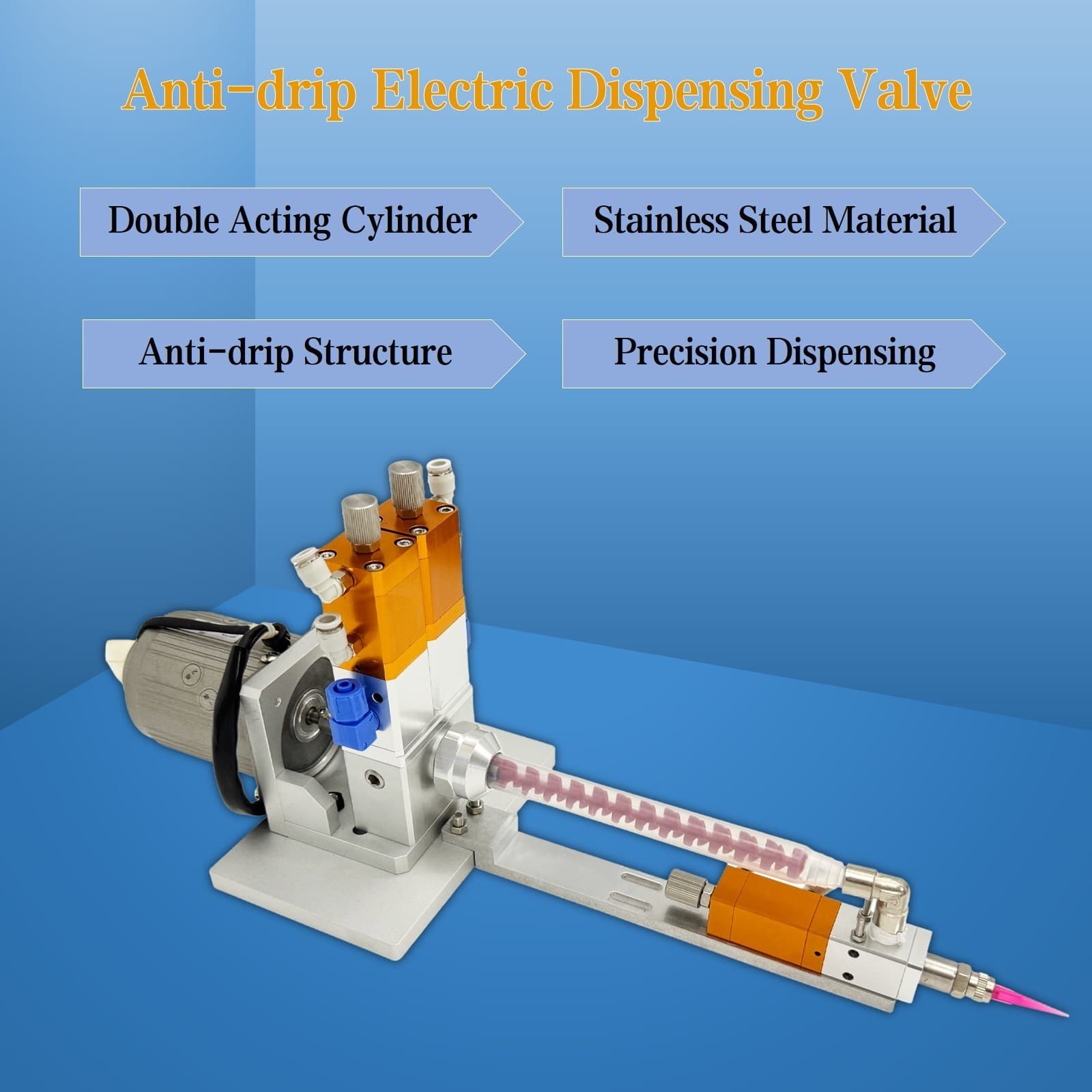 110V Electric Anti-drip Mixing Valve AB Double Liquid Dispensing Valve 0-0.06mpa 2