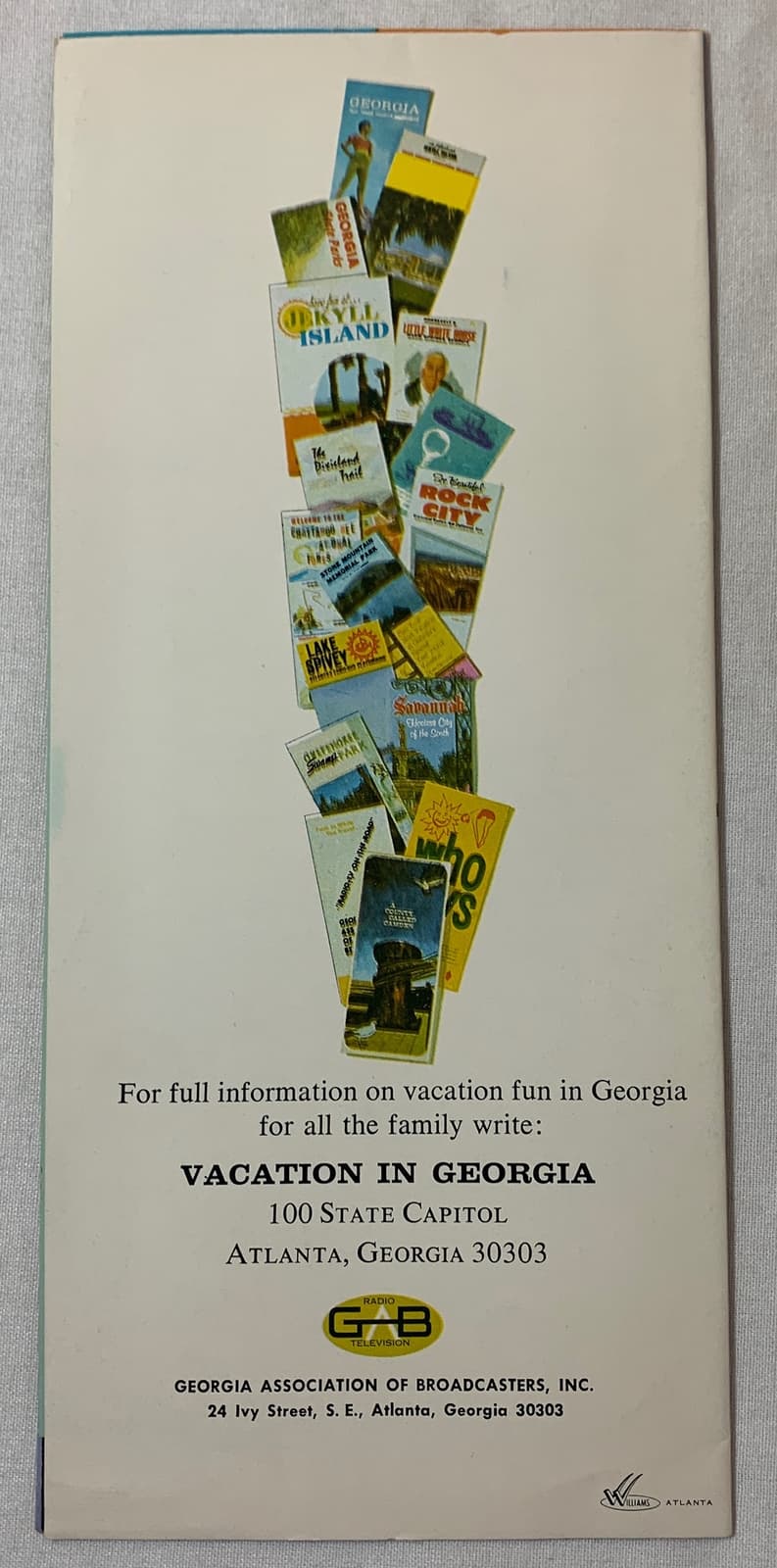 1960s GEORGIA Tune In While You Travel brochure 2