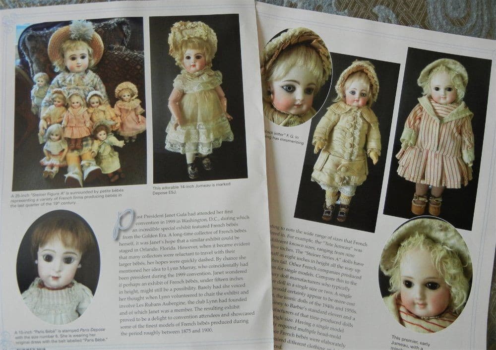 9p History Article   Pics - Antique Petites Bebe French Bisque Dolls Under 15" 2