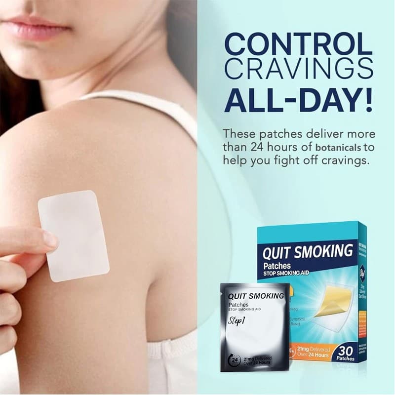 Quit Smoking Nicotine Patches, 30 Patches, 21mg Step 1 Stop Smoking Aids Patches 5
