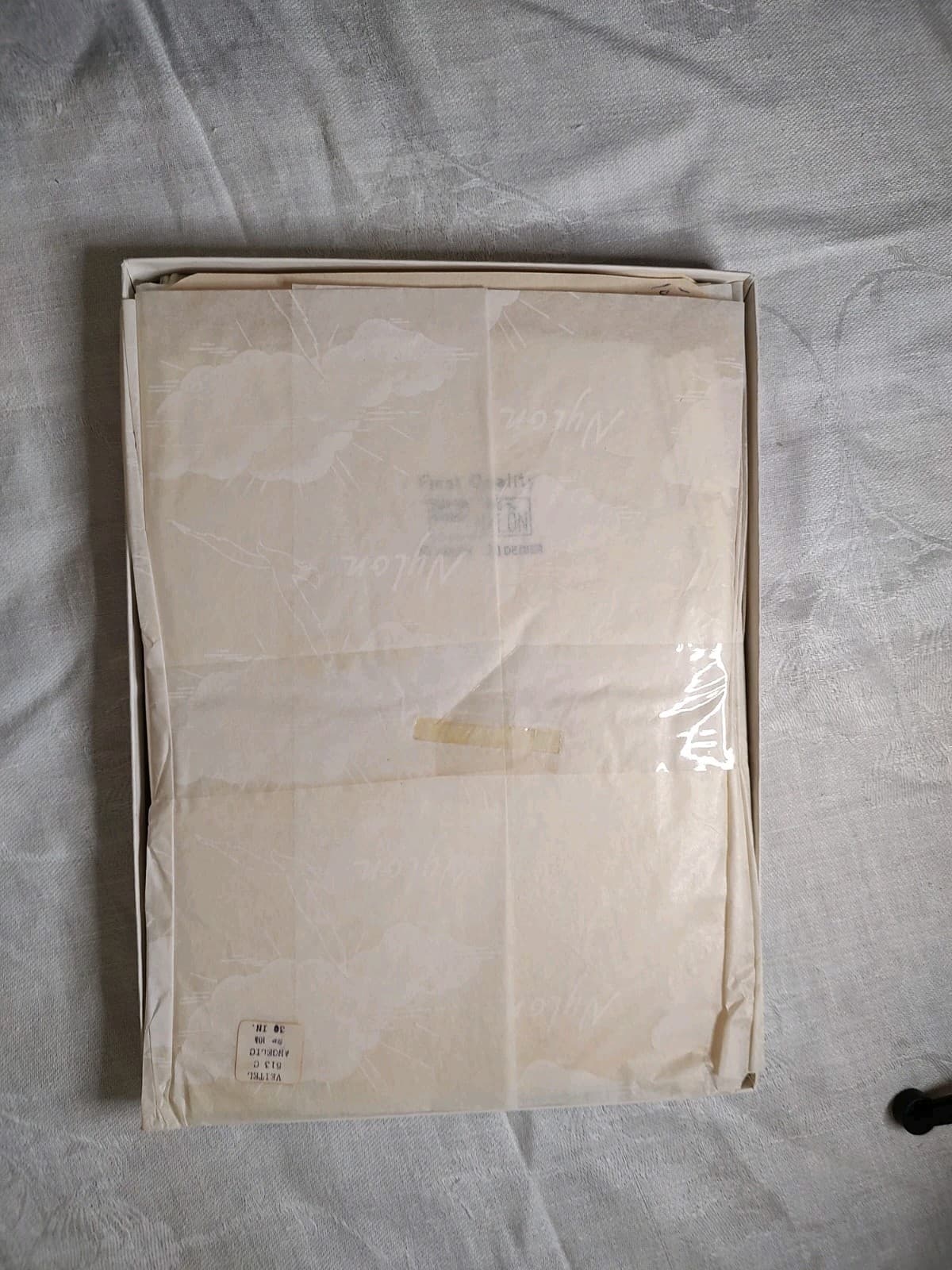 1940s VEITEL Cuban Heel Back Seam Stockings "Angelic" 4 Pair Sz 10 1/2 L30" NOS 5