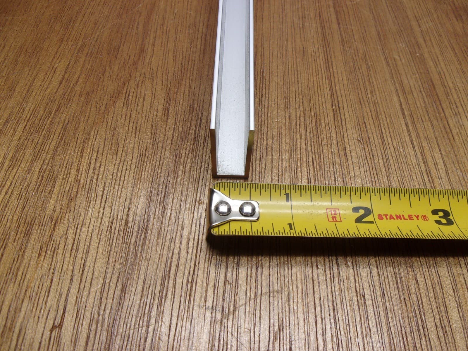 1/2" Base X 1" Leg X 12" 6063 Aluminum U Channel .062" Wall Square Corner USA 5