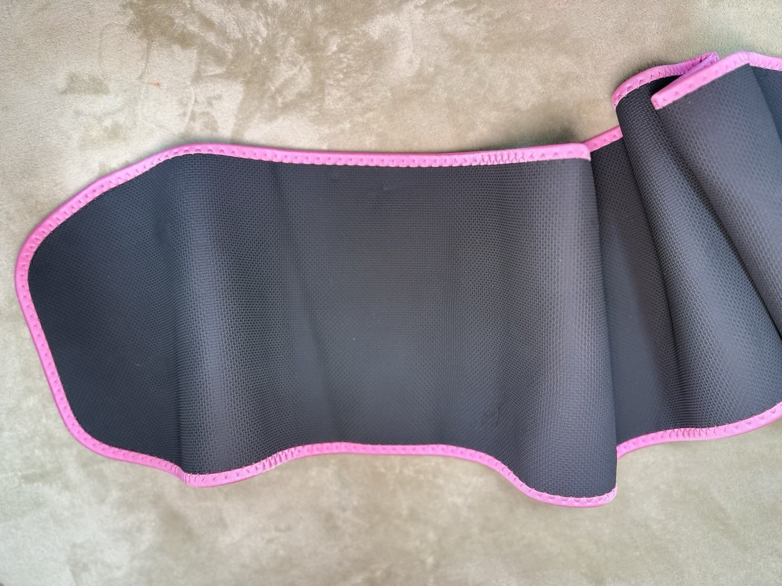 Sweet Sweat Waist Trimmer Band Women Men Trainer Faja Belt Black Pink Size XL 6