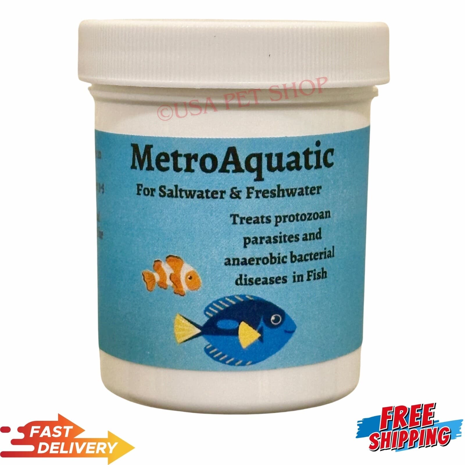 ANTI PARASITIC Aquarium Fish METRO Medication for marine and freshwater use 500g